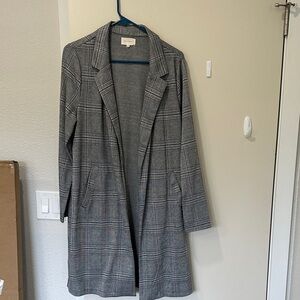 MELLODAY Gray Plaid Blazer